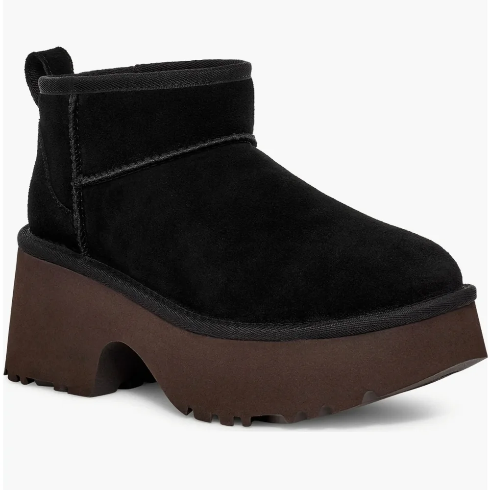 Women's UGG Black Platform Ankle Boots